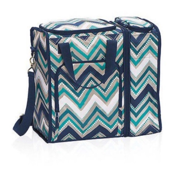 Thirty-One On the Double Set Dotty Chevron Thermal Bag NWT - Picture 4 of 4